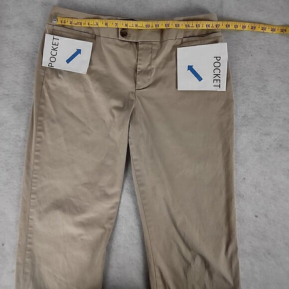 Gap Curvy Women's Beige, Tan, Cotton 2 Pocket Capri Pants Size 12 - Picture 5 of 11